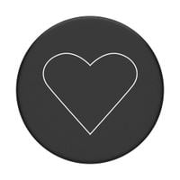 Popsockets 2 White Heart Black 800667 uchwyt i pod