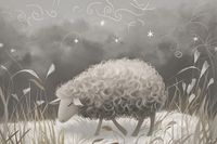 Plakat 91,5x61cm Bujna Owca