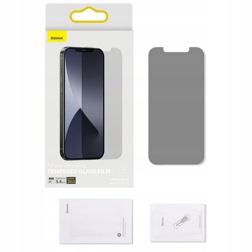 Baseus 2x Szkło Prywatyzujące do iPhone 12 Mini na Arena.pl