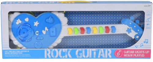 EDUKACYJNA GITARA NA BATERIĘ INTERAKTYWNY INSTRUMENT DLA DZIECI ŚWIECI GRA na Arena.pl