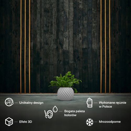 Doniczka okrągła Bauble BVM | Biały Mat, Kolor Biały Mat, Concrette, Wymiary 7.60x11 cm na Arena.pl