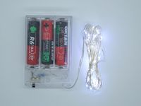 lampki na druciku 5m białe światło 50led