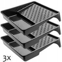 KUWETA MALARSKA NA WAŁEK FARBA 320 MM CZARNA 3SZT