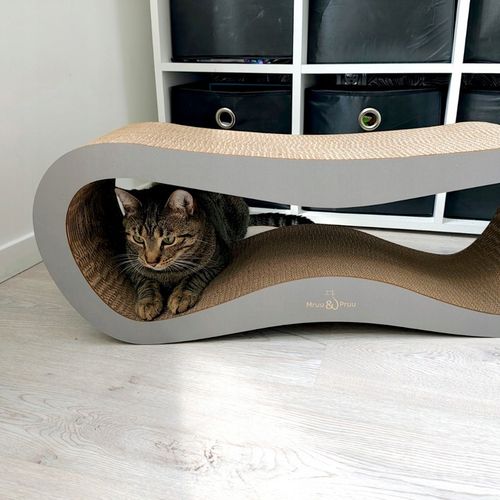 DRAPAK DLA KOTA KARTONOWY DUŻY LEGOWISKO 78x28x24 cm Mruu&Pruu na Arena.pl