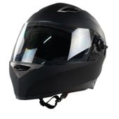 Kask na skuter motocyklowy szczękowy zamknięty BB09B z blendą S czarny mat