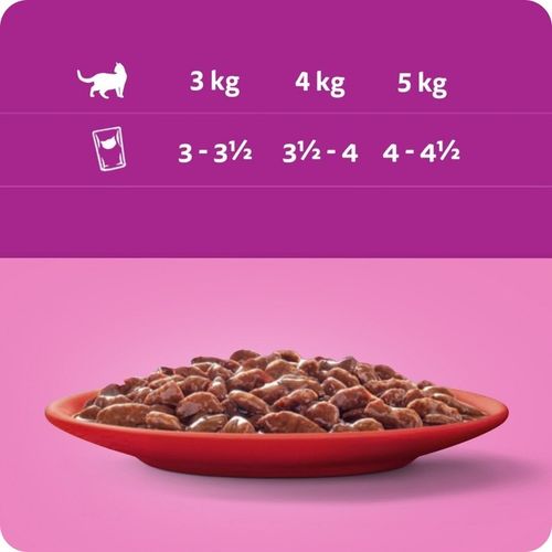 KARMA MOKRA WHISKAS KLASYCZNE POSIŁKI W SOSIE SASZETKI 40X85G na Arena.pl