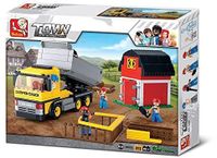 KLOCKI SLUBAN TOWN Ciężarówka Wywrotka i budynek 384 - B0552