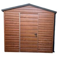 SCHOWEK DOMEK OGRODOWY 3m x 2m DWUSPAD rynny  drewnopodobny  ID433