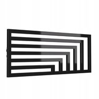 POZIOMY GRZEJNIK LAOS 52x80 CZARNY POŁYSK