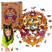 Puzzle drewniane ECO Lew Afrykański A3 PuzA3-00720