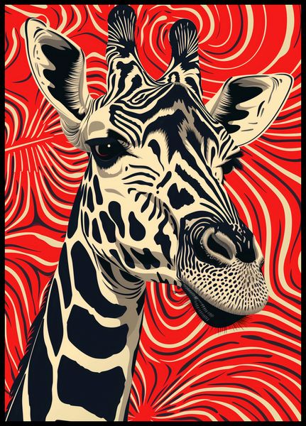 Plakat 64x90cm Wzrok Żyrafy zdjęcie 2