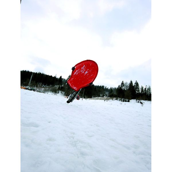 Ślizg plastikowy shell big czerwony zdjęcie 3