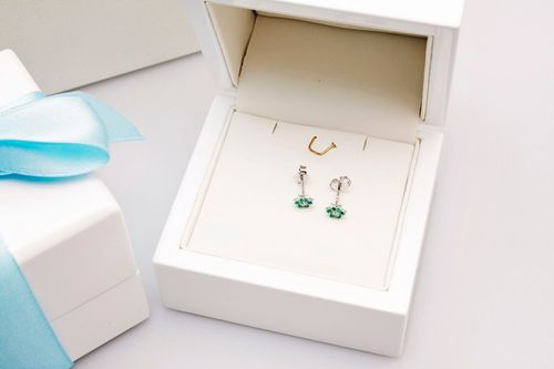 Złote kolczyki KBD0947 - Diament na Arena.pl