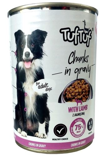 TUF TUF Kawałki mięsne z jagnięciną dla psa puszka 415g na Arena.pl