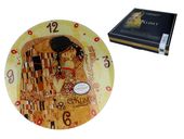 Zegar ścienny - G. Klimt, Pocałunek (CARMANI)