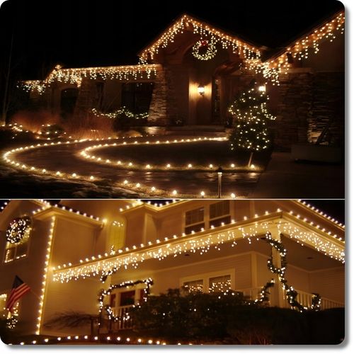 SOPLE FLASH 1000LED 40m ZEWNĘTRZNE BIAŁE CIEPŁE lampki z Flashem Zimnym na Arena.pl