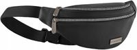 Nerka damska skórzana eco czarna saszetka pojemna torebka crossbody ZAGATTO