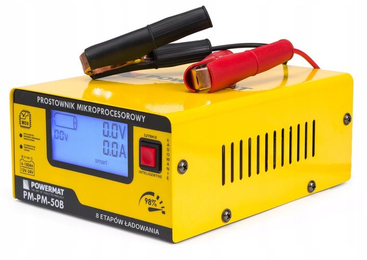 Prostownik MIKROPROCESOROWY Akumulatorowy 12V 24V PM-PM-50B PM0713 zdjęcie 4