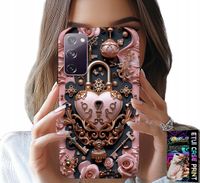 ETUI DO SAMSUNG GALAXY S20 FE - KOBIECE, MODNE WZORY, KŁÓDKA SERCE RÓŻA