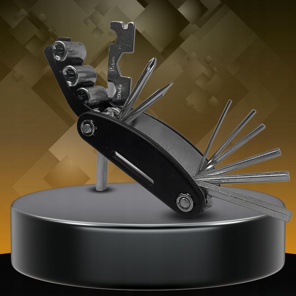 ZESTAW KLUCZY NARZĘDZI ROWEROWYCH MULTITOOL 16w1 zdjęcie 3