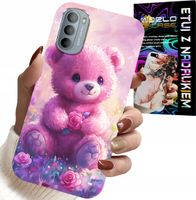 ETUI DO MOTOROLA G31 / G41 - SŁODKI MIŚ NA RÓŻOWYM TLE, CASE + FOLIA