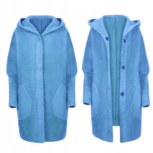 PŁASZCZ ALPAKA KAPTUR WEŁNA OVERSIZE KOLORY na Arena.pl