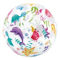 Dmuchana piłka plażowa z kolorowym nadrukiem 51 cm INTEX 59040 zwierzęta