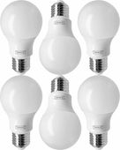 Żarówka led E27 470 lumenów 6 szt kula ciepła biel