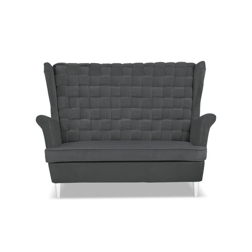 Sofa uszak Carol grafit skandynawska kanapa 2-os. sprężynach na Arena.pl