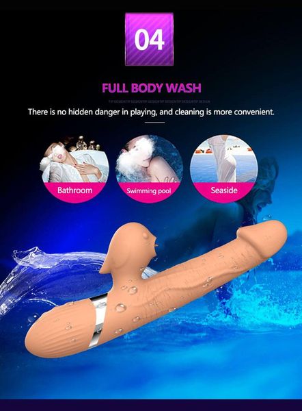 Wibrator-Basia Thtusting Vibrator 2 In 1 Tongue Vibrators Usb zdjęcie 7