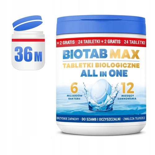 TABLETKI DO SZAMBA BioTab All in One SILNE Bakterie TŁUSZCZ ZAPACH 2 na Arena.pl