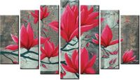 80CM 140CM OBRAZ 7 ELEM FUKSJOWA MAGNOLIA ŚCIENNY