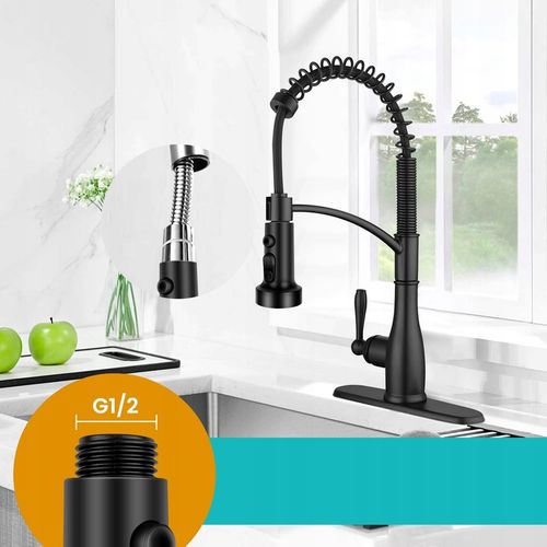 PRZEDŁUŻACZ KRANU KUCHENNEGO AERATOR PERLATOR 3 FUNKCJE 360° CZARNY na Arena.pl