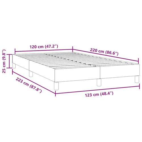 Łóżko typu Box Spring bez materaca Ciemnoniebieskie 120x220 cm na Arena.pl