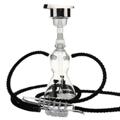 szklana shisha podwójny twister