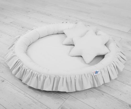 Gniazdko z falbanką - szare na Arena.pl