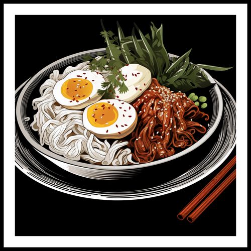 Plakat 90x90cm Ramen w Sztuce na Arena.pl