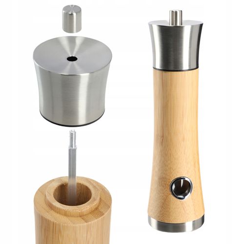 Młynek Do Pieprzu I Soli Przypraw Ręczny Drewniany na Arena.pl