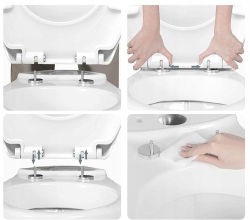 DESKA SEDESOWA WC WOLNOOPADAJĄCA NAJTWARDSZY DUROPLAST DO CERSANIT KOŁO na Arena.pl