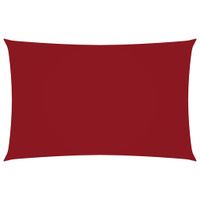 Prostokątny żagiel ogrodowy, tkanina Oxford, 4x7 m, czerwony