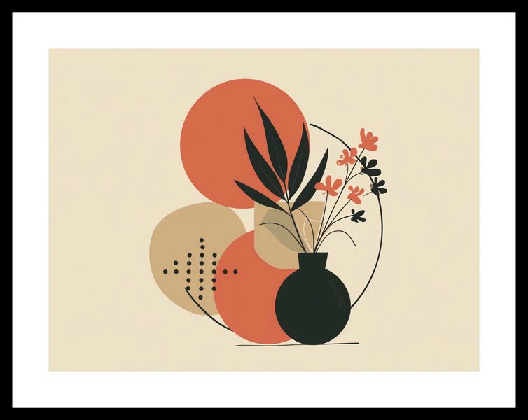 Plakat 40x30cm Wazon z Kwiatami zdjęcie 3