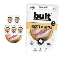 BULT mokra karma dla psa Indyk saszetka 6x500g