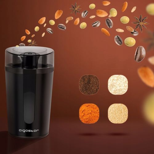 MŁYNEK ELEKTRYCZNY AIGOSTAR DO KAWY DO ZIAREN ZIÓŁ ORZECHÓW 200W na Arena.pl