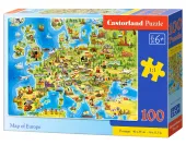 Puzzle 100 elementów. Mapa Europy