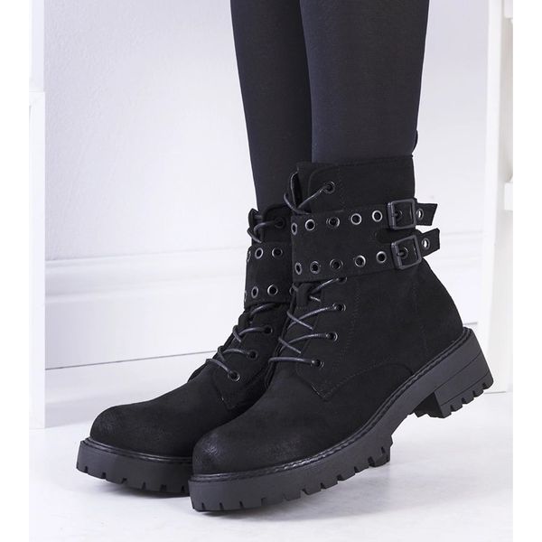 Czarne traperki r.36 zdjęcie 2