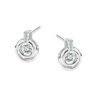 srebrne kolczyki z cyrkoniami - kdk6157