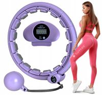 Hula-hop ODCHUDZAJĄCE z LICZNIKIEM KOŁO z obciążeniem WYPUSTKAMI masażerem