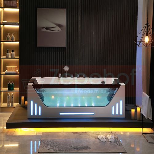 Wanna z hydromasażem EBX-7066 white prostokątna 170cmx78cmx61cm Wodosp na Arena.pl