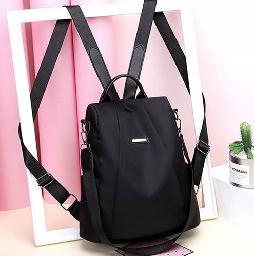 Plecak Damski Czarny Wodoodporny 2W1 Pojemny Torba na Arena.pl