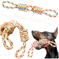 SZARPAK DLA PSA Z SUPŁAMI KOLOROWY LINA GRYZAK ZABAWKA TRENING MOCNY XXL